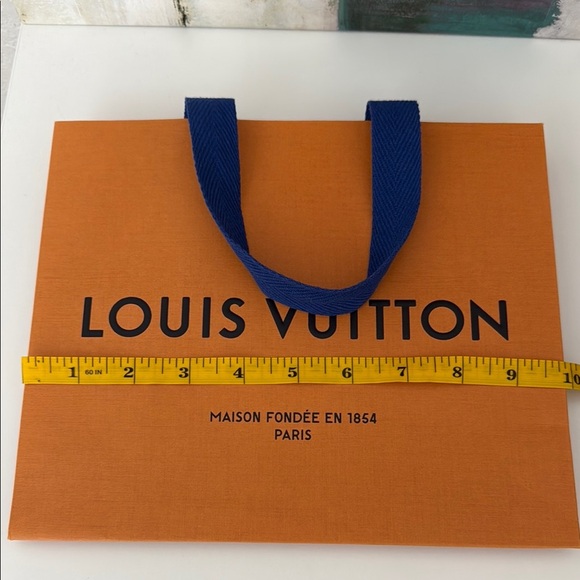 Louis Vuitton Orange Bag with Blue Handles - Picture 5 of 6